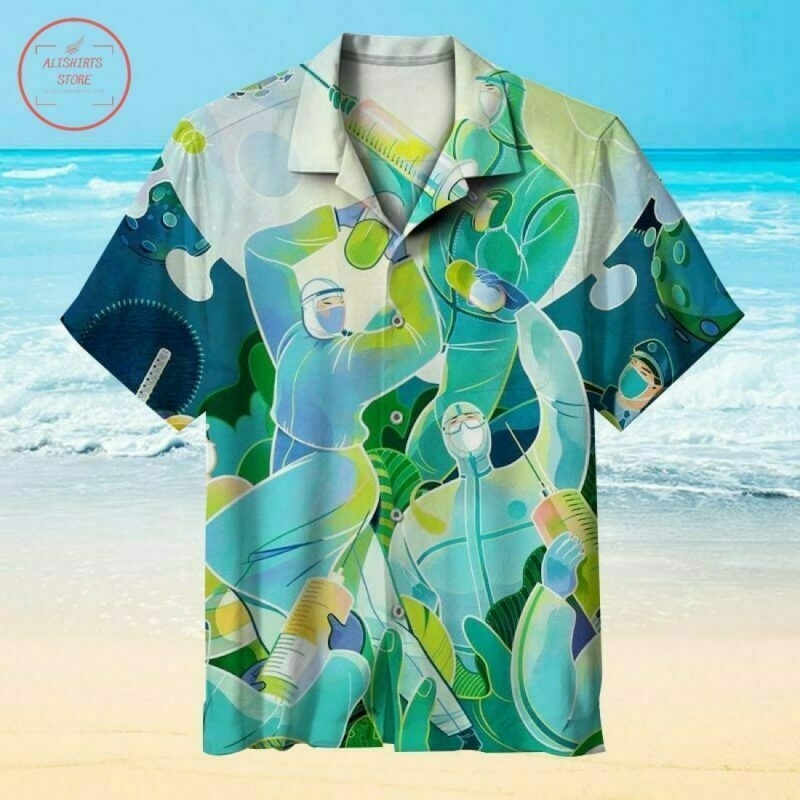 Heroes fighting COVID-19 Hawaiian Shirt